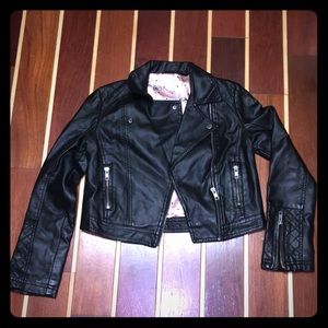 Faux Black Leather Jacket 🖤